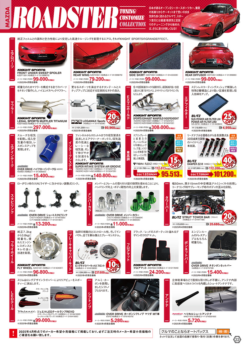 2025年-2026年 オートバックスヒートアップキャンペーン MAZDAロードスター